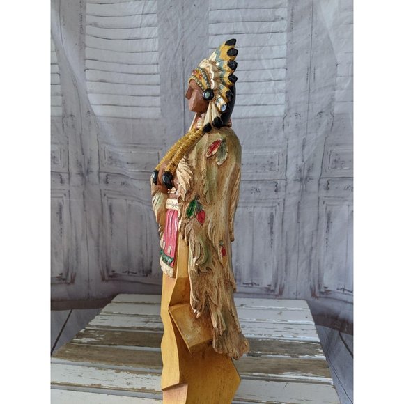 Chief Indian decor Thanksgiving fall home - Picture 5 of 7